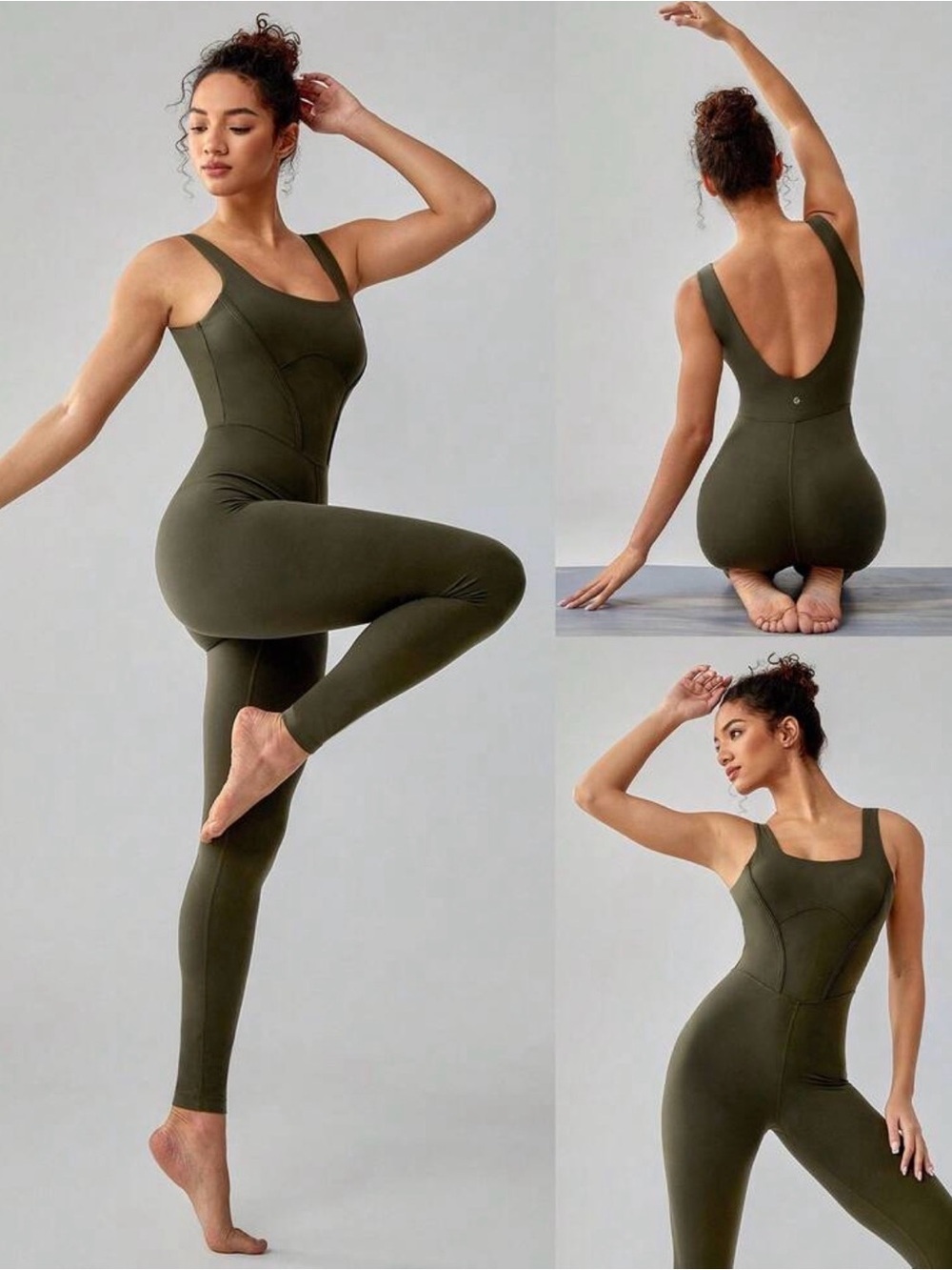 NEW Green Seamless One-Piece Jumpsuit